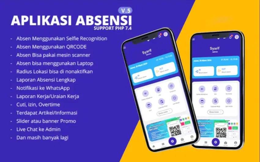 Software Absen Android Lokasi dan Barcode (Source Code)