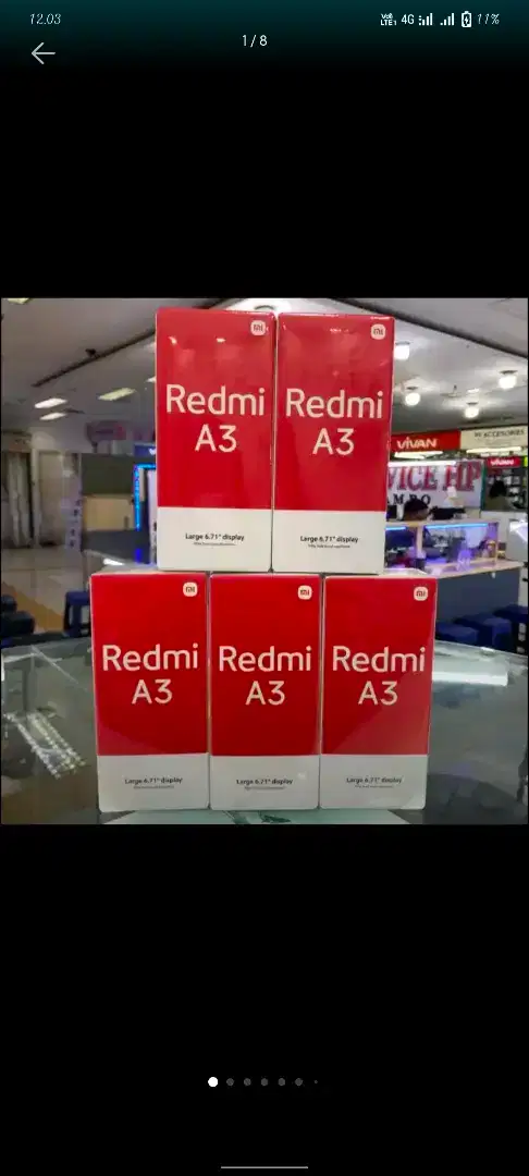 Xiomi redmi A3 4gb /128gb