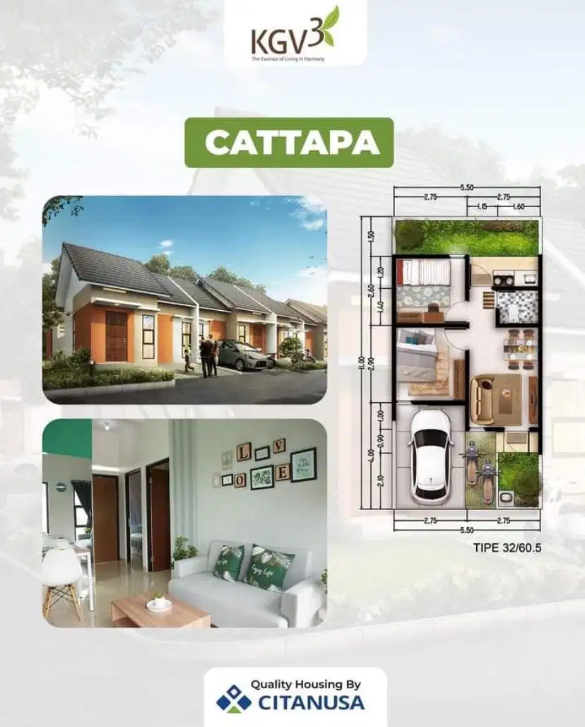 Kgv3 Cattapa Rumah Ready Siap Huni