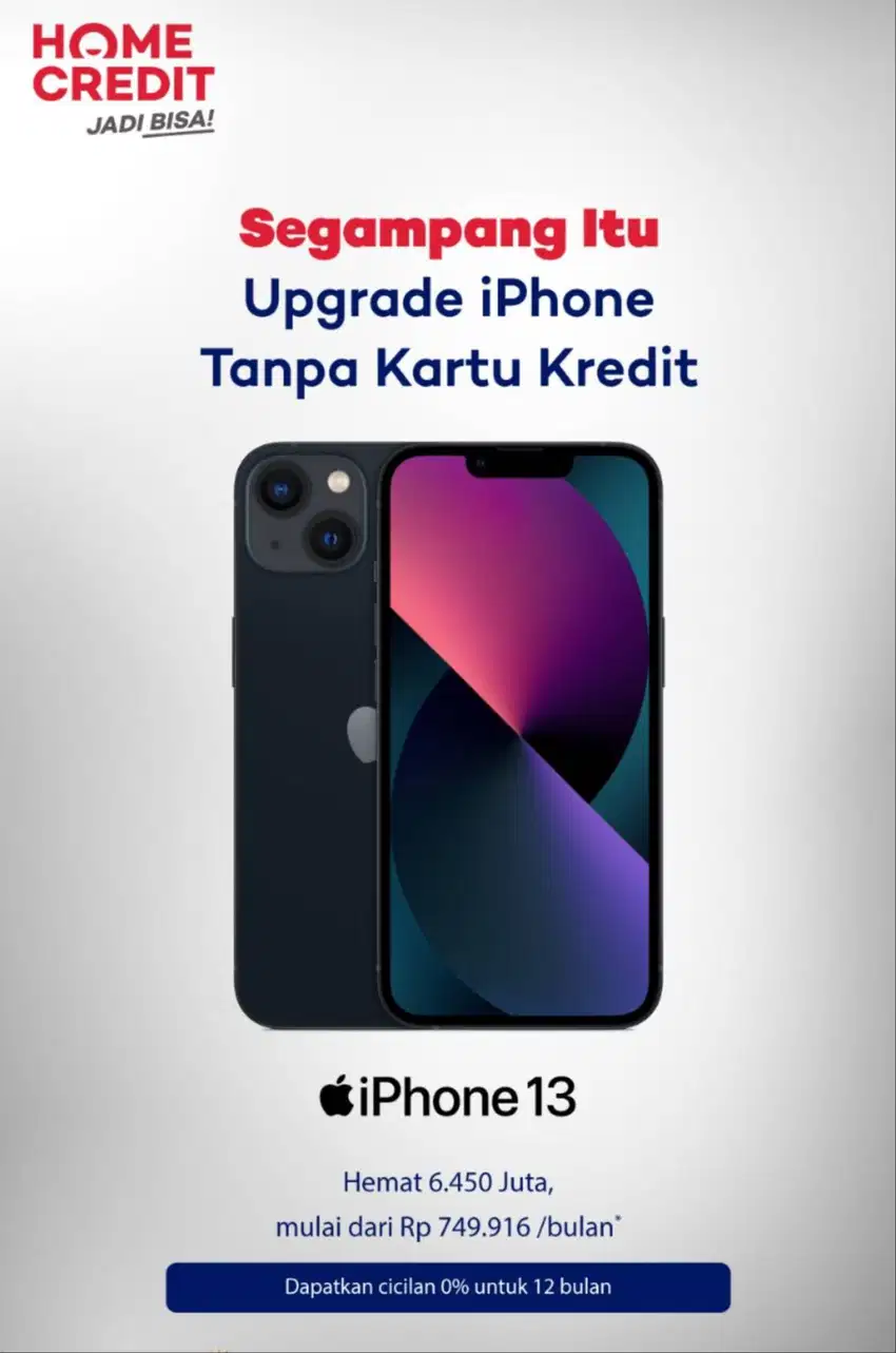 iPhone 13 turun Harga! Segampang itu Cicilan iPhone 13 Tanpa Kartu Kre