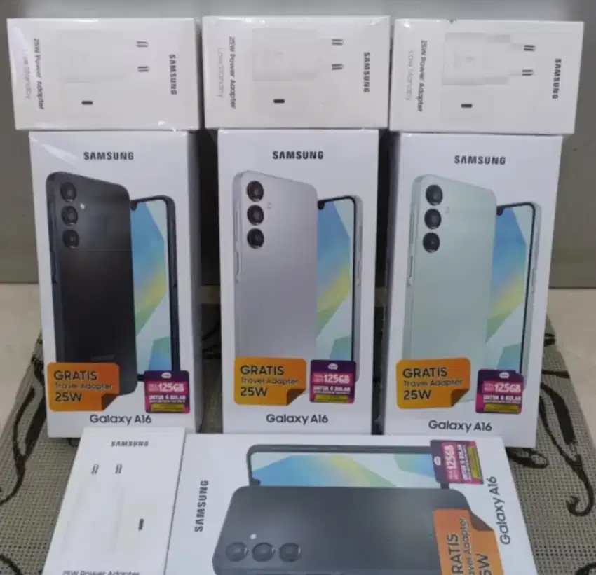 Samsung Galaxy A16 4G 5G 8/128 - 8/256 FREE Adaptor NEW Resmi SEIN