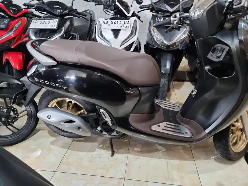 Scoopy 2022 awal  keyless hitam Gbm