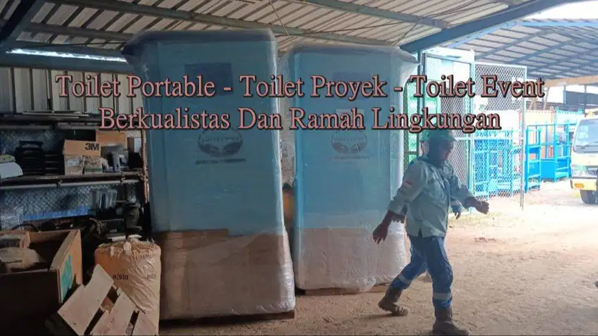 ToiletPortable, Toilet Jongkok, Toilet Praktis Mudah Dipindahkan Ready