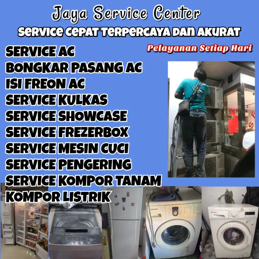 Service Mesin Cuci Bongkar AC Pasang AC Servis AC Kulkas Frezer Gubeng