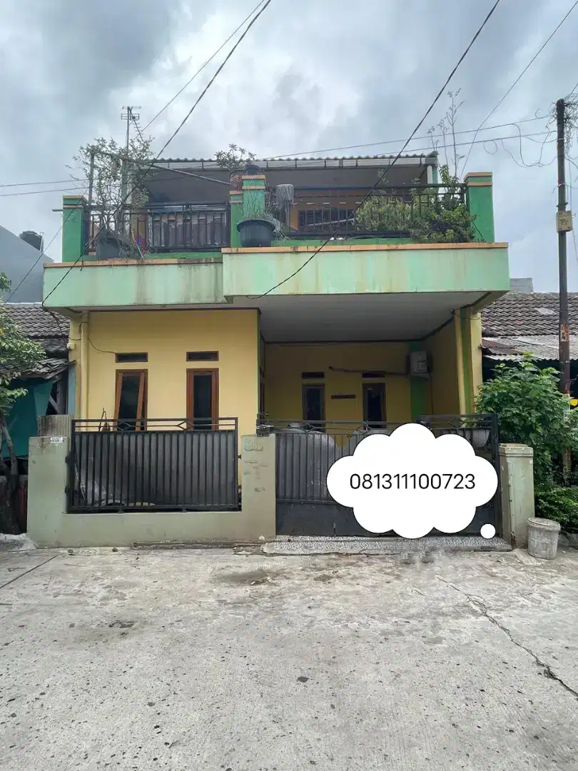 Di jual rumah 2 lantai di Taman Wisma Asri 1 Bekasi Utara