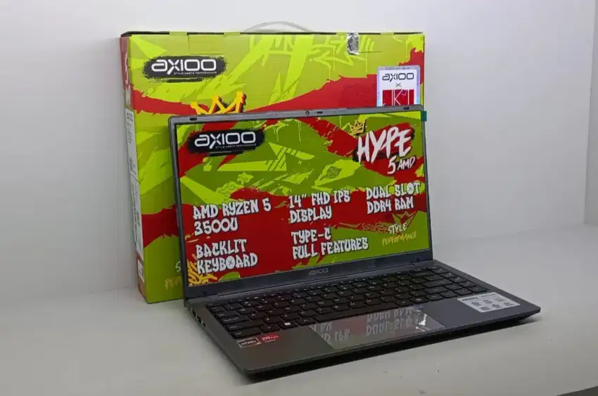 LAPTOP AXIOO MYBOOK HYPE5 AMD Ryzen5 3500 RAM 8GB SSD 256GB FHD IPS