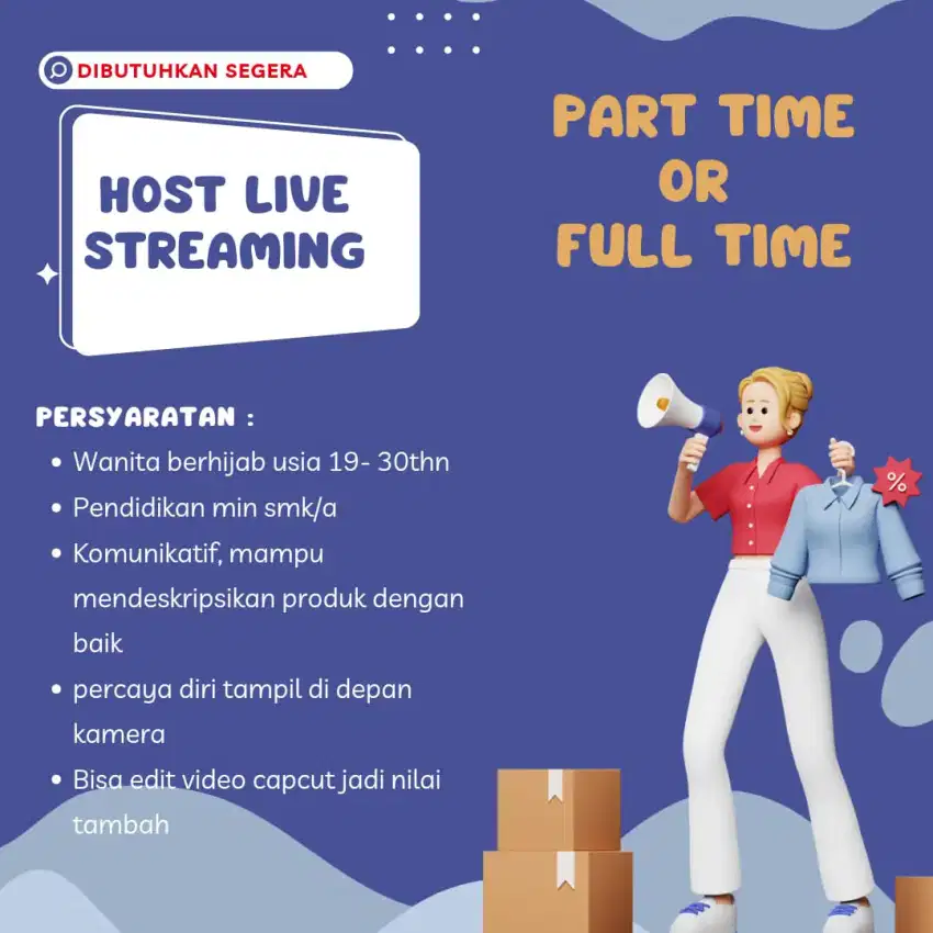 Host Live Streaming Online Shop