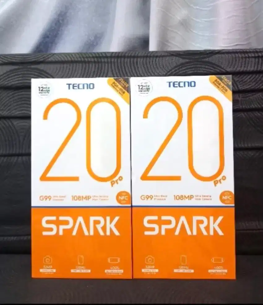 Tecno Spark 20 Pro 8+8/256 Garansi Resmi Baru Dan segel