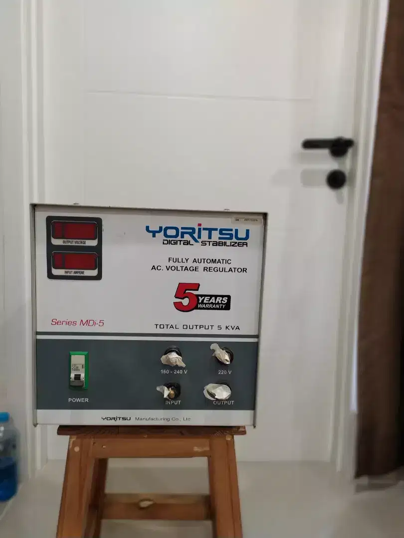 Jual stabilizer Yoritsu 5 KVA Bekas