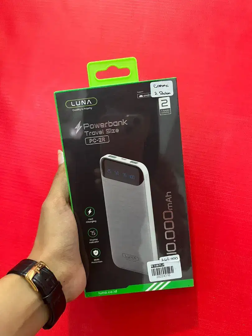 POWERBANK 10.000MAH GARANSI 2 BULAN