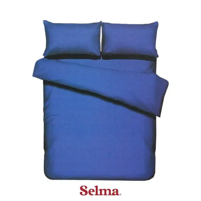 Selma 120x200 Cm Set 3 Pcs Seprai Bamboo Microfiber - Biru Tua