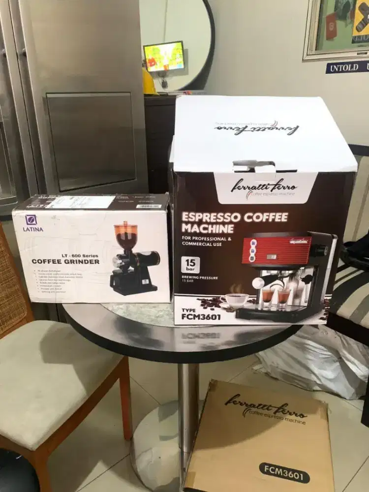 Mesin Kopi Ferratti Ferro New FCM3601 Red / Grinder Coffee