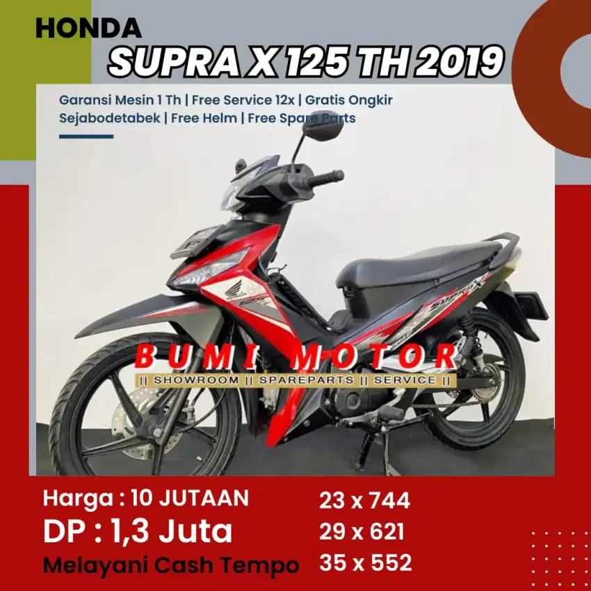 Honda Supra x 125 2019 Mulus Kirim Sampai Depan Rumah