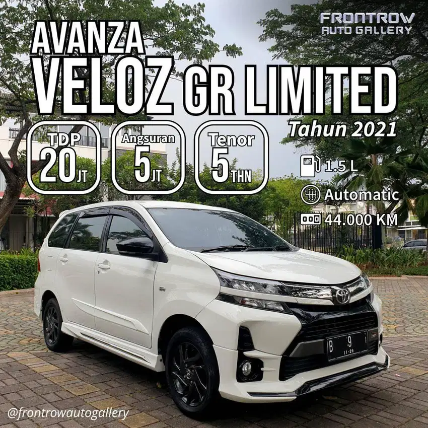 Avanza Veloz 1.5 GR 2021 pjk nov 2025 full ori luar dlm km 44rb rec