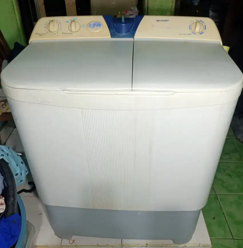 di jual mesin cuci sharp kapasitas 7.7 kg siap pakai