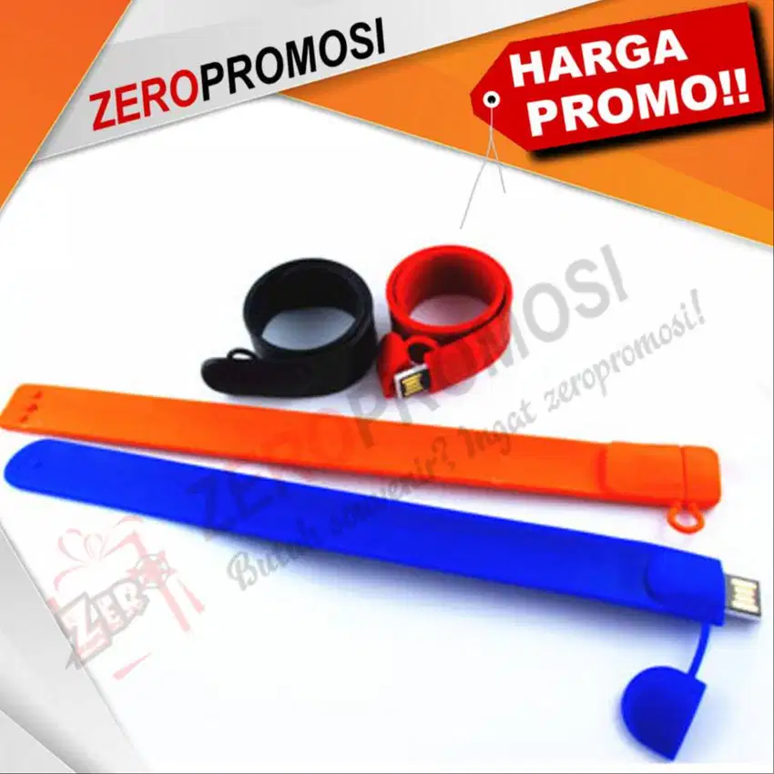 Souvenir Unik dan Fungsional Flashdisk Rubber Gelang Slap On FDBR05