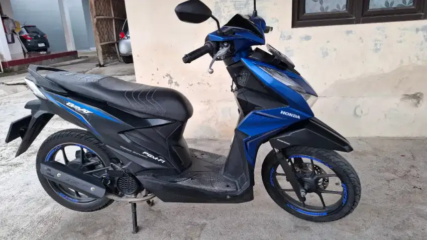 Honda beat CBS Iss 2021 pajak of 2x warna black blue doff