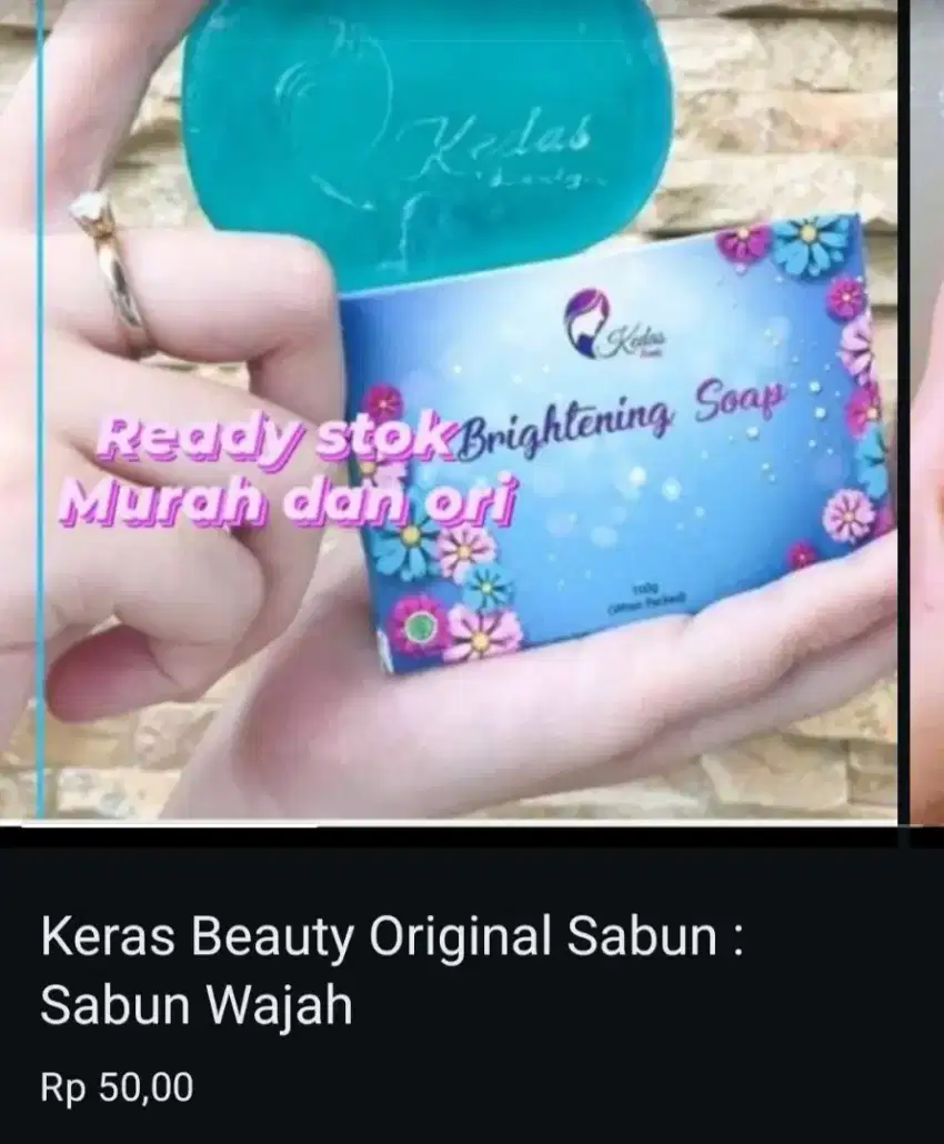 Baru Jual Sabun Kedas Beuty 100grm