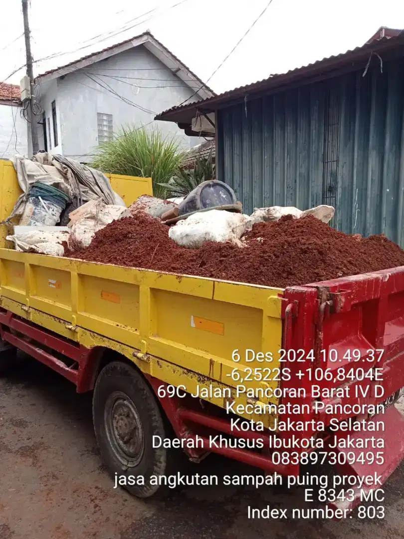 Jasa angkut puing dan buang sampah