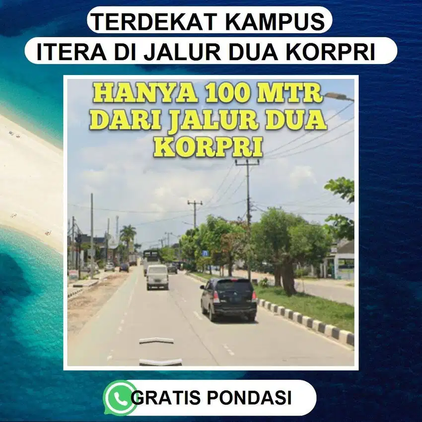 TANAH MURAH KORPRI SUKARAME COCOK BUAT RUMAH KOS HARGA MURAH