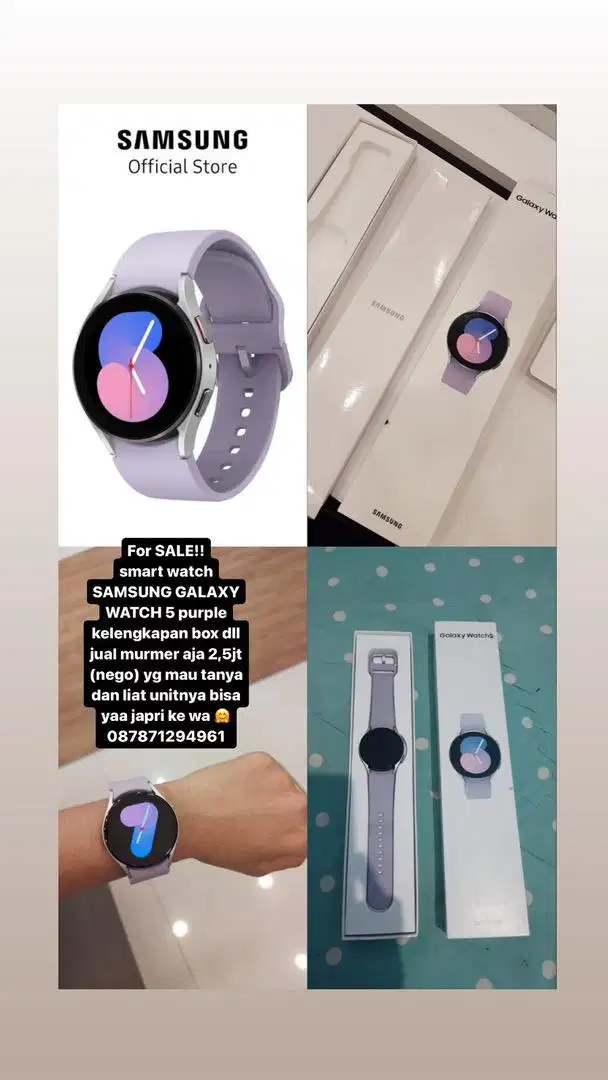 Samsung Galaxy Watch 5 purple