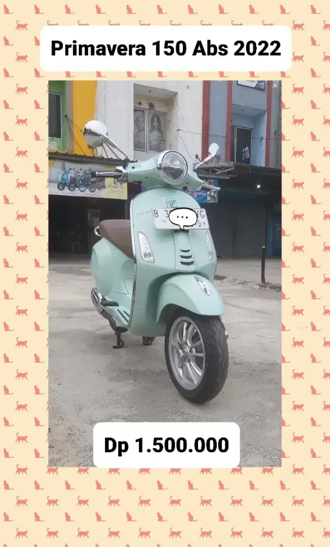 Termurah dp 1.5jt Vespa Primavera 150 ABS 2022 kredit lx 125