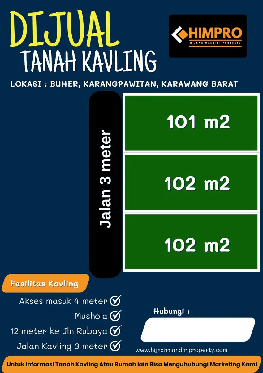 Dijual murah tanah di karangpawitan Karawang Barat