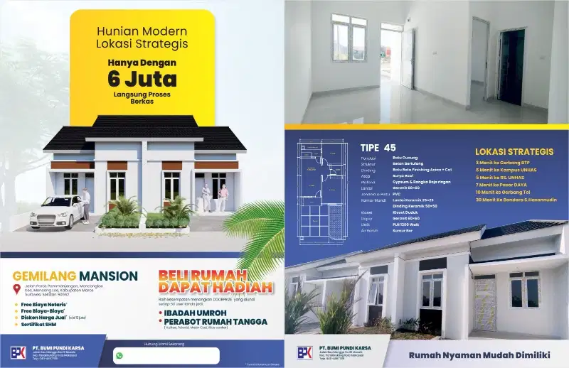 RUMAH MEWAH DI JL POROS MONCONG LOE SELANGKA KAMPUS POLTEK MAKASSAR