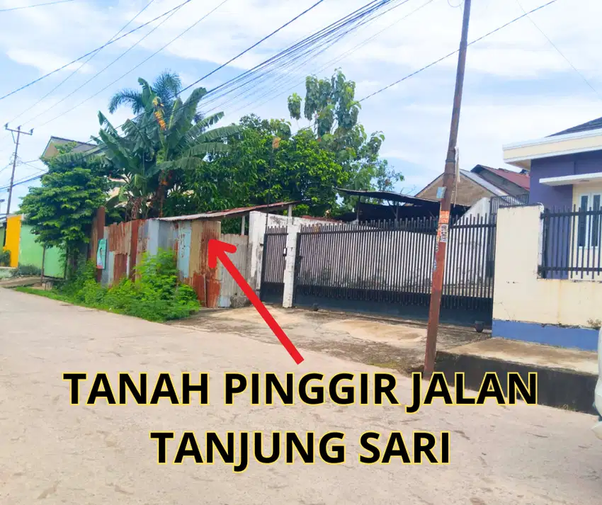 Tanah di jual pinggir jalan tanjung sari 1