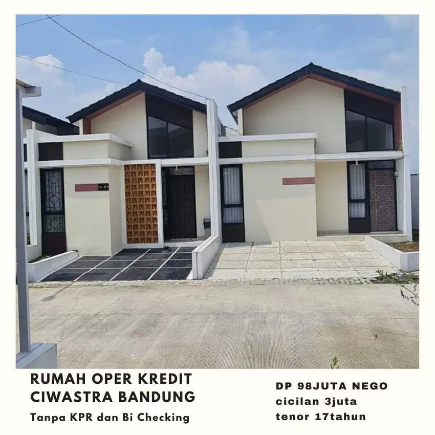 Rumah Oper Kredit Mudah Tnp Kpr Modal 98jt Ciwastra Bandung Gbla