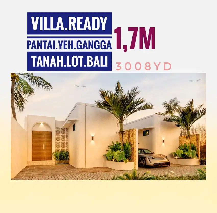 Jual Villa Ready area Pantai Yeh Gangga Tanah Lot Bali