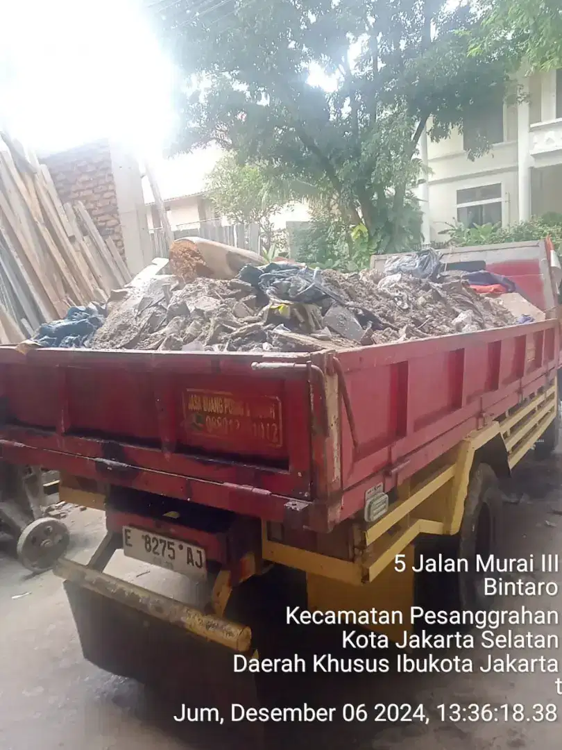 Jasa angkut puing buang sampah