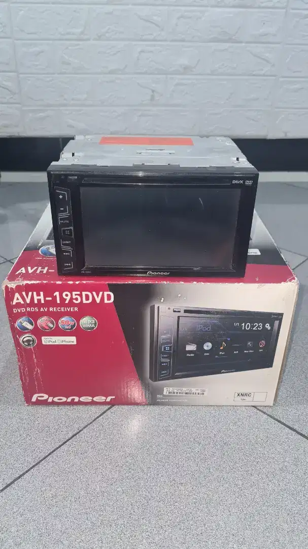 DIJUAL HEAD UNIT DOUBLE DIN PIONEER AVH-195DVD