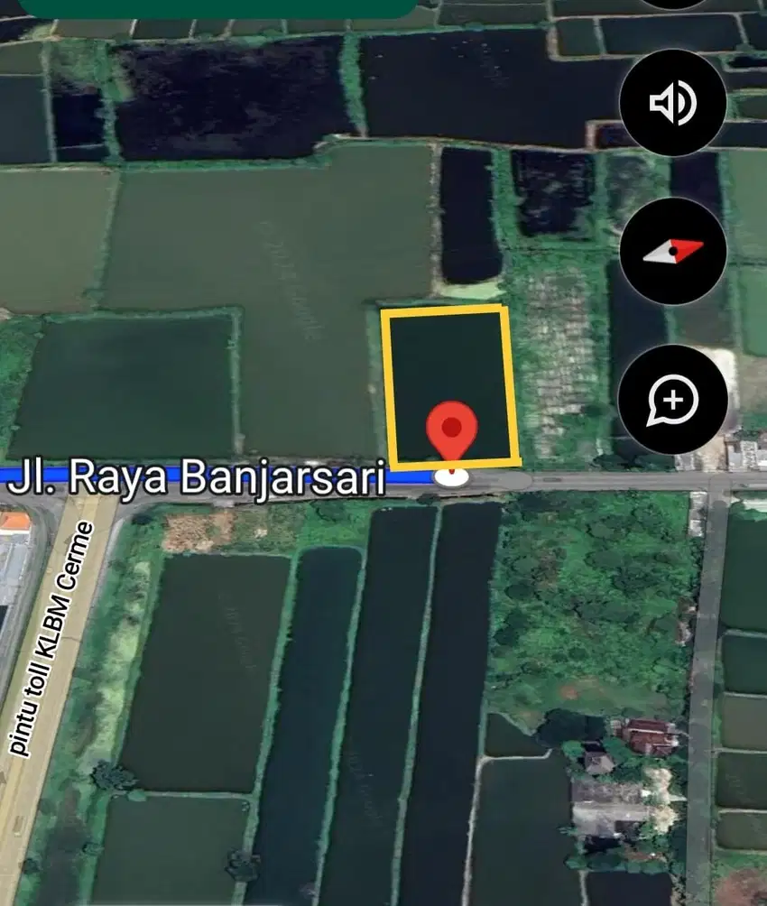 DIJUAL tanah zona industri di raya Cerme (nol jalan raya kabupaten) -