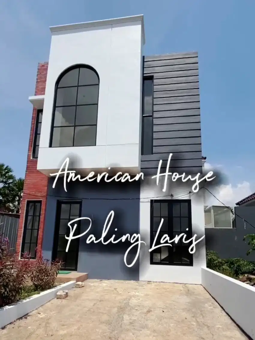 Rumah kota malang murah Amerika classic 2 lantai kota malang