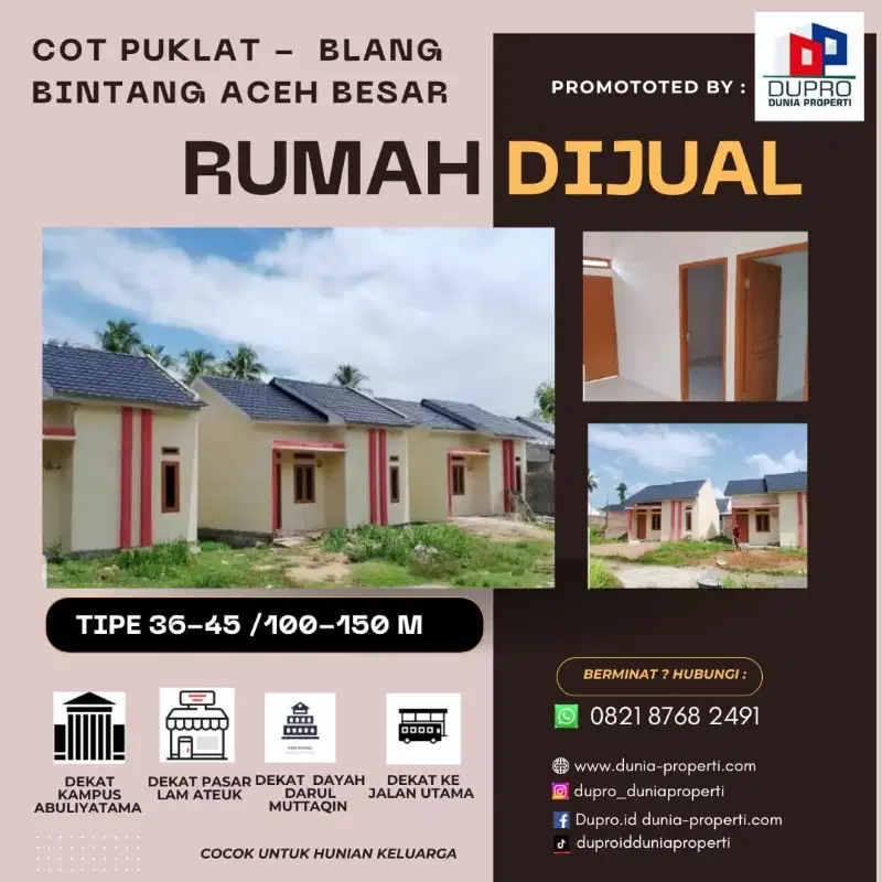 Cot Puklat - Rumah Subsidi Murah Tipe 36& 45  Aceh Besar