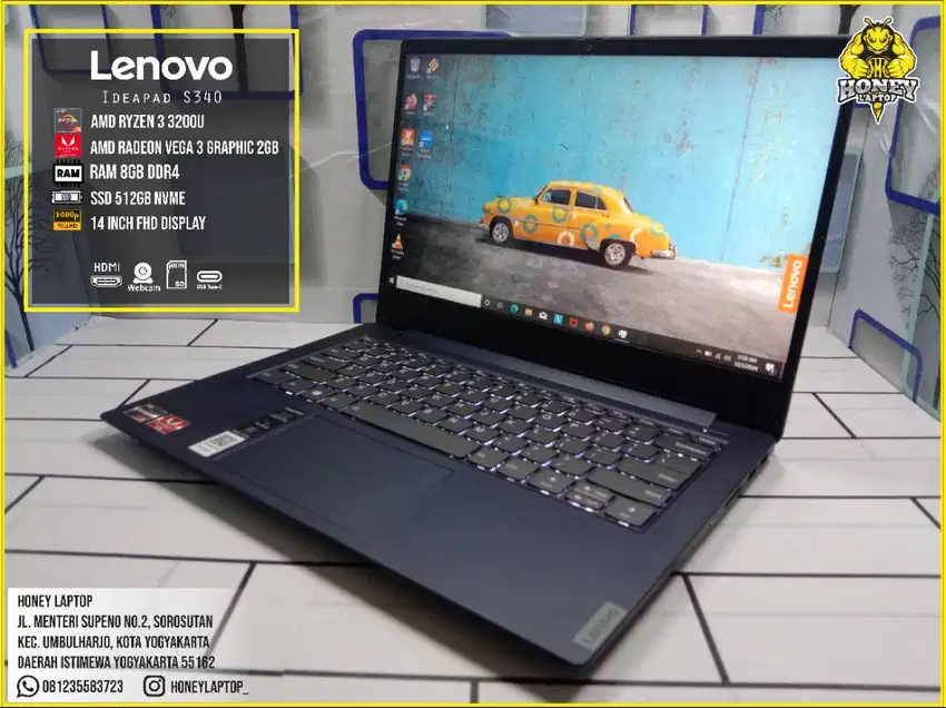 Lenovo ideapad S340 AMD Ryzen 3200U w/ Radeon Vega 3 Graphic 2GB