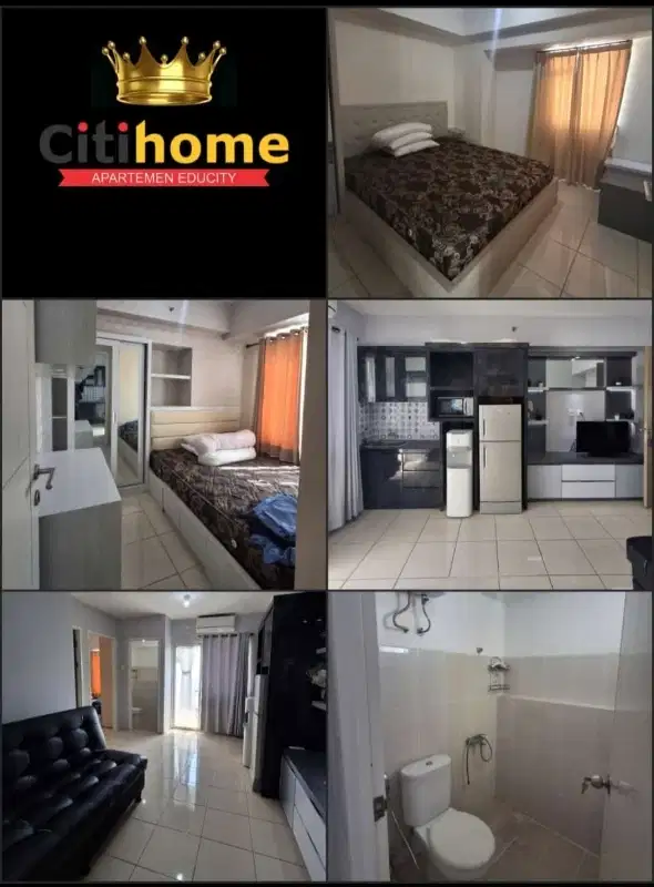 sewa HARIAN 2BR apartemen educity by Citihome