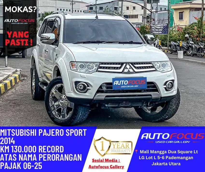 TDP 30 JT Mitsubishi Pajero Sport Dakar VGT AT Diesel 4x2 2014 PUTIH