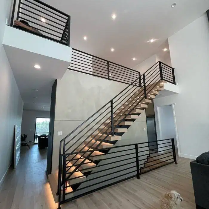 tangga rebah pijakan kayu reling holo