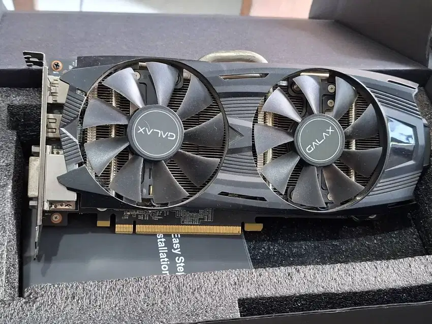 VGA GPU komputer Nvidia GTX 1060 6Gb merek GALAX games, rendering 3d