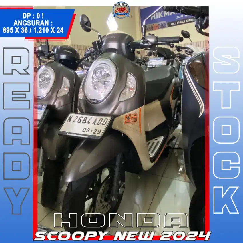 HONDA SCOOPY NEW 2024 BEKAS RASA BARU HIKMAH MOTOR KEPUH MALANG