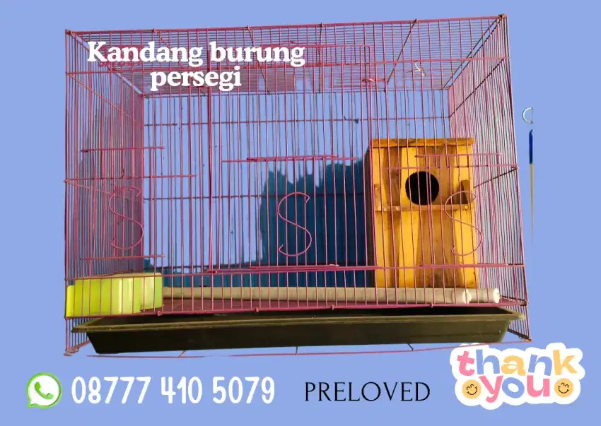 Kandang burung ungu besar