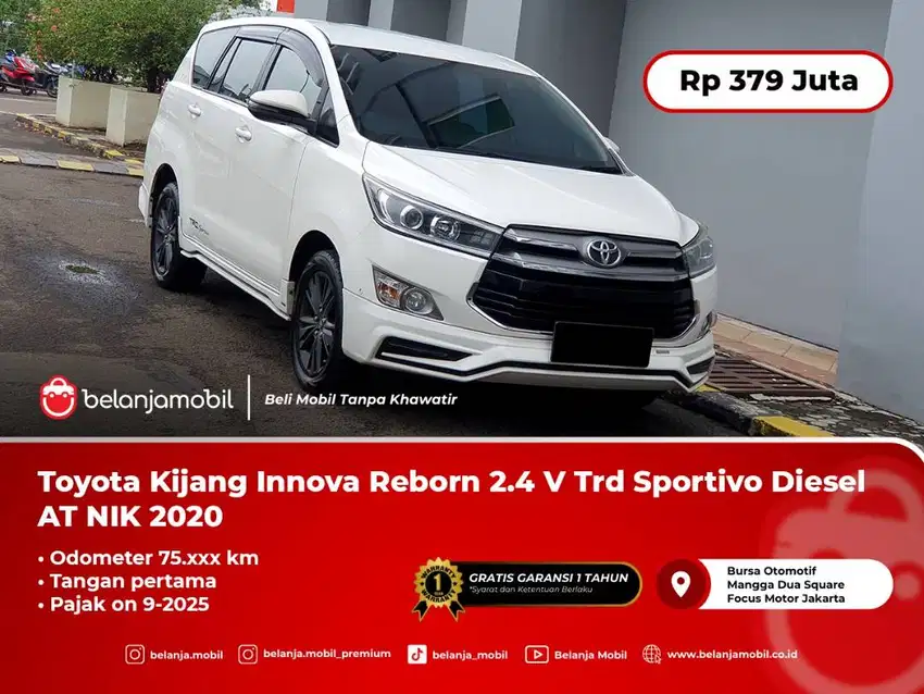 [TRD SPORTIVO] Toyota Kijang Innova Reborn 2.4 V Diesel AT NIK 2020