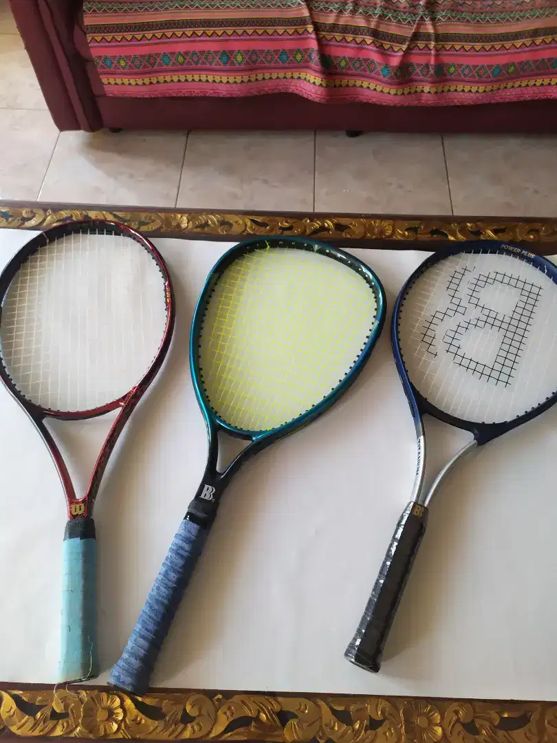 3 Buah Raket Tennis bonus tas raket