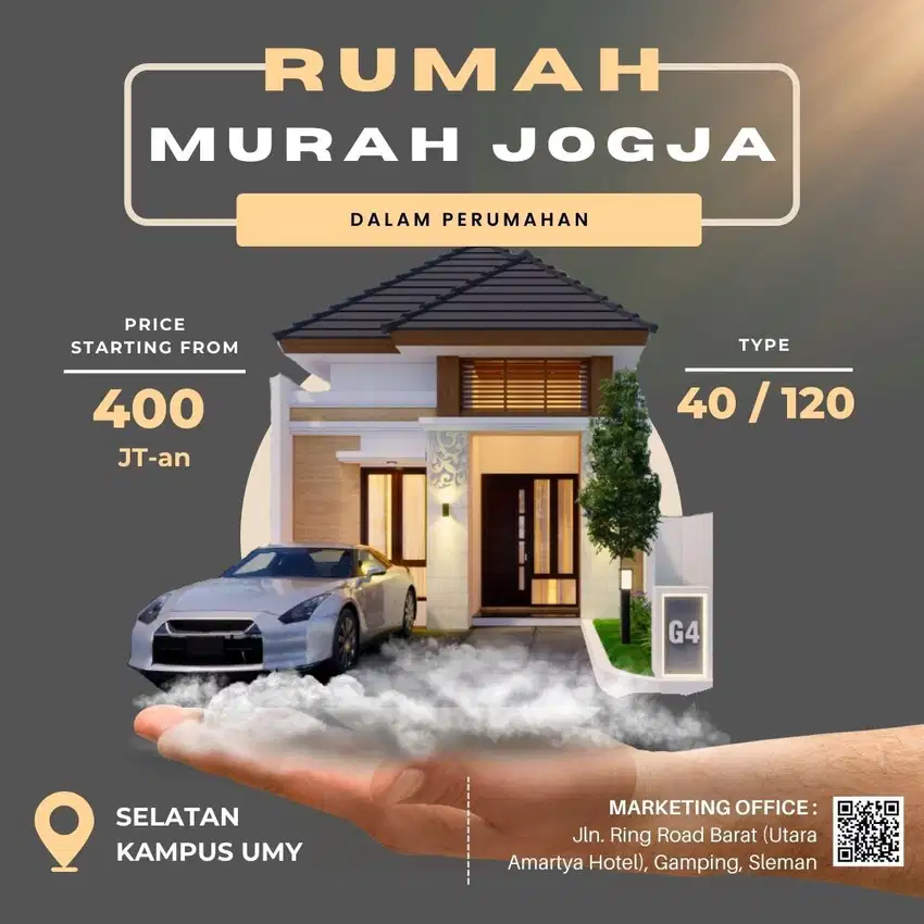 Rumah Murah Jogja Padat Perumahan Dekat Kampus UMY