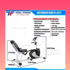 Sepeda statis recumbent TL-8570 alat olahraga YFK-387