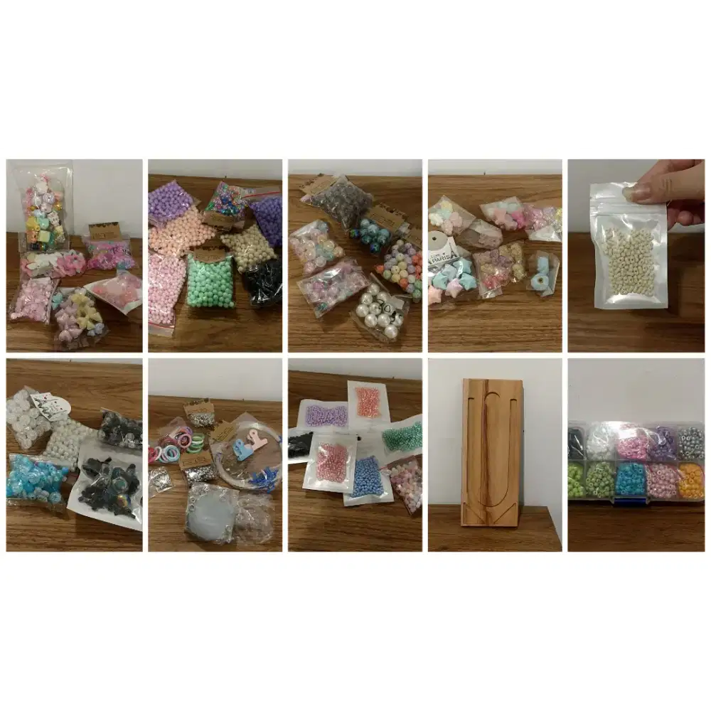 PAKET MERONCE MURAH (BEADS, MANIK, STRAP HP DIY)