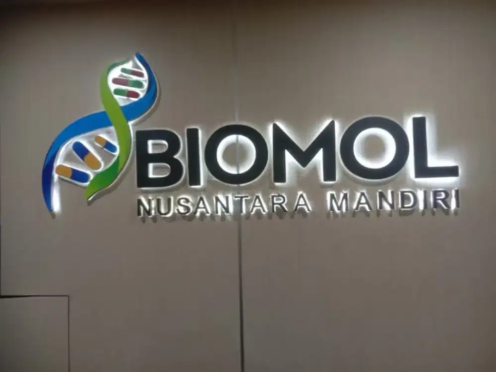 huruf timbul lampu custom