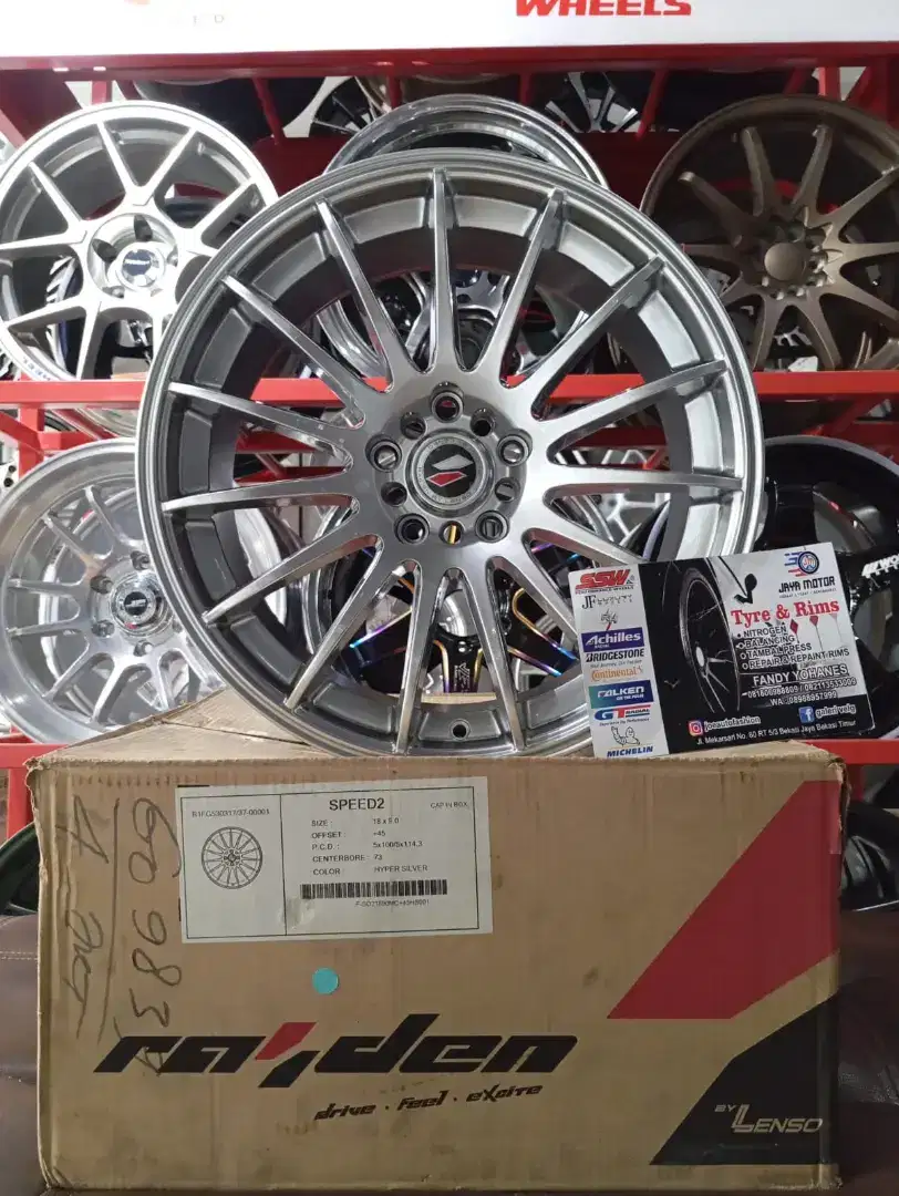 Velg lenso speed2 r18 5x100/114.3 lbr8/9 et45rata